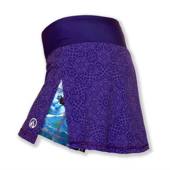 INK n BURN VIOLET MANDALA Technical Fabric Sports Skirt  Size 2 - Picture 5 of 12